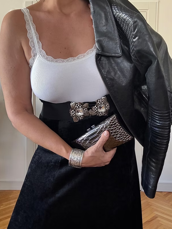 Vintage Jamie Page Deri Ceket