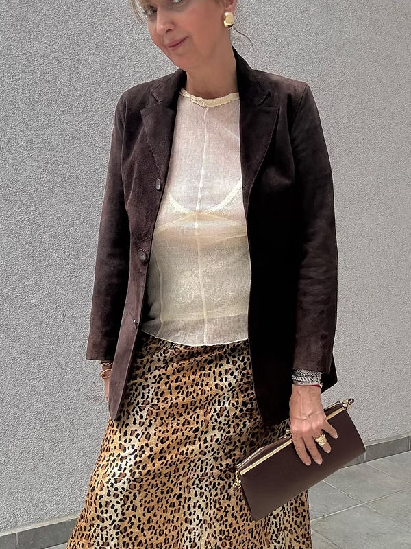 Vintage Kahverengi Süet Ceket