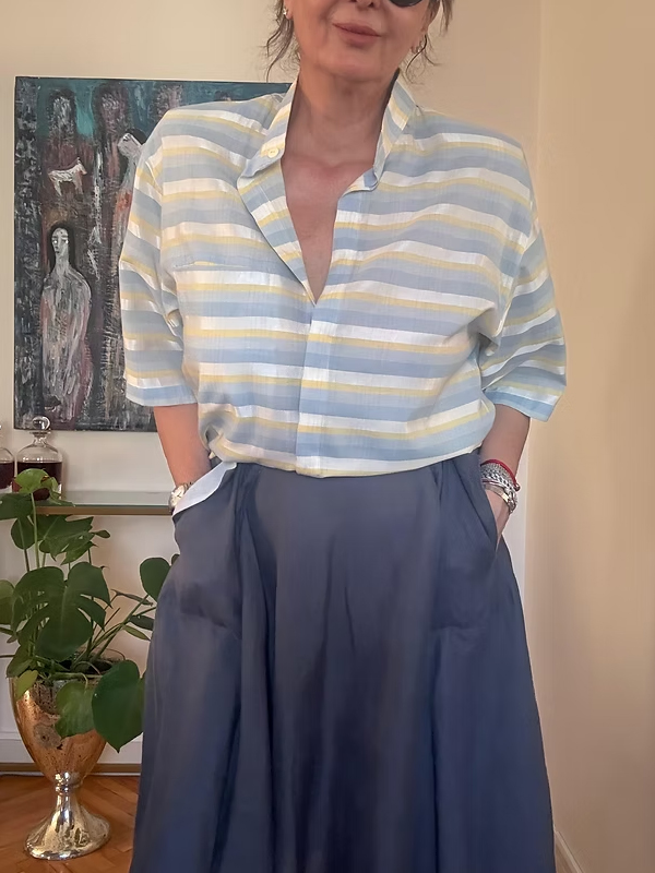 Vintage Armürlü Gömlek