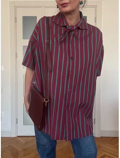 Vintage Made in Italy Çizgili Gömlek