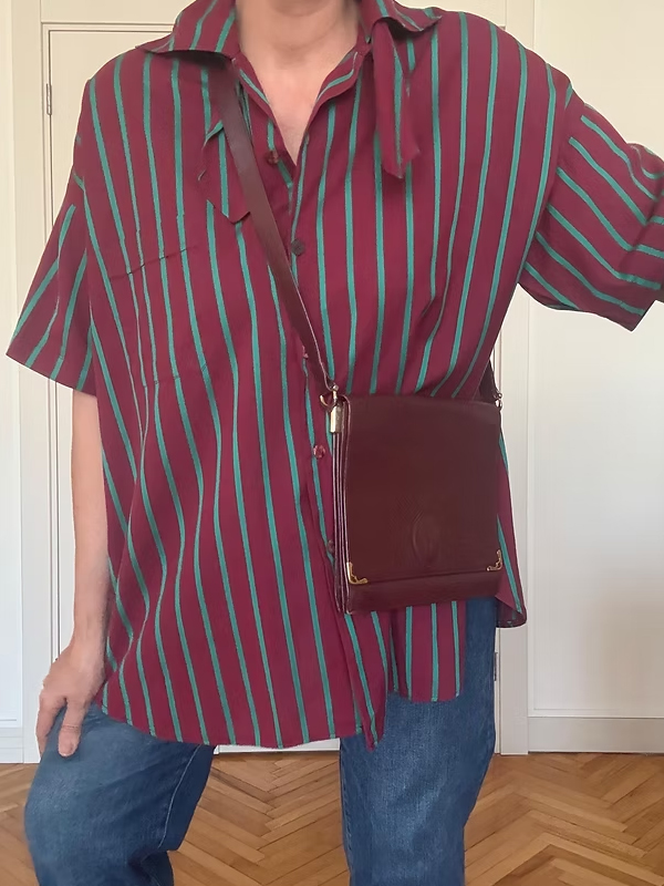 Vintage Made in Italy Çizgili Gömlek