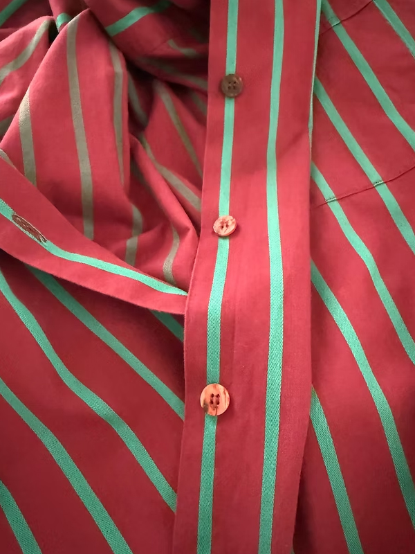 Vintage Made in Italy Çizgili Gömlek