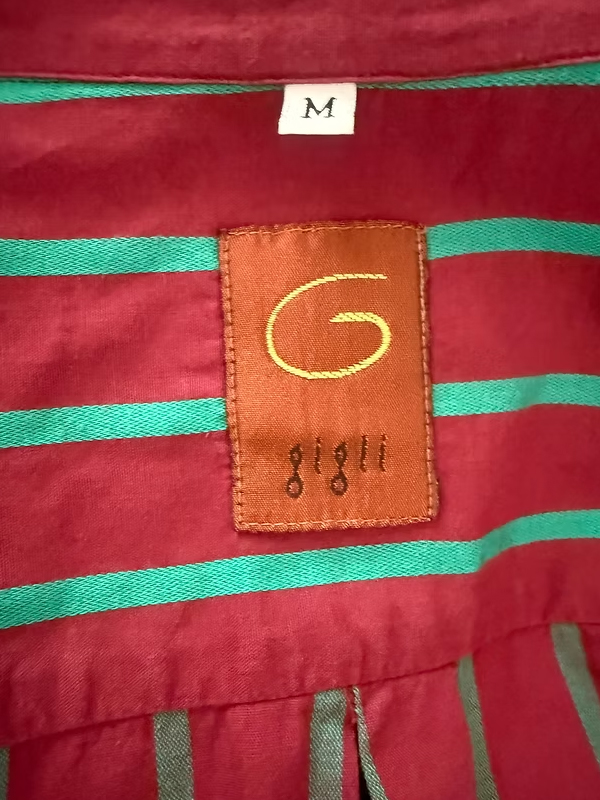 Vintage Made in Italy Çizgili Gömlek