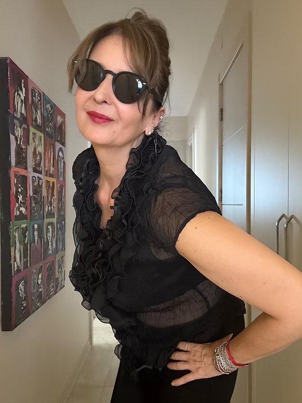 Vintage Fırfırlı Transparan Gömlek