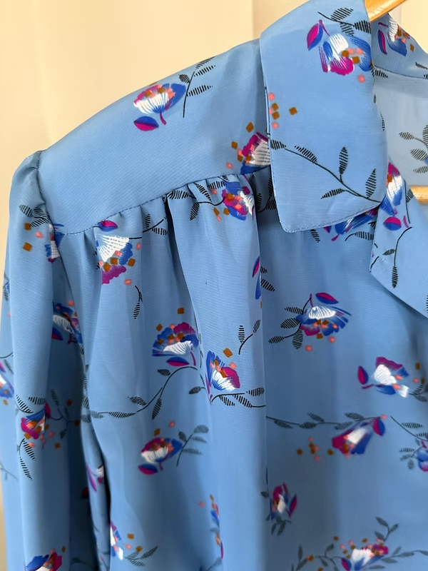 Vintage Çiçekli Gömlek