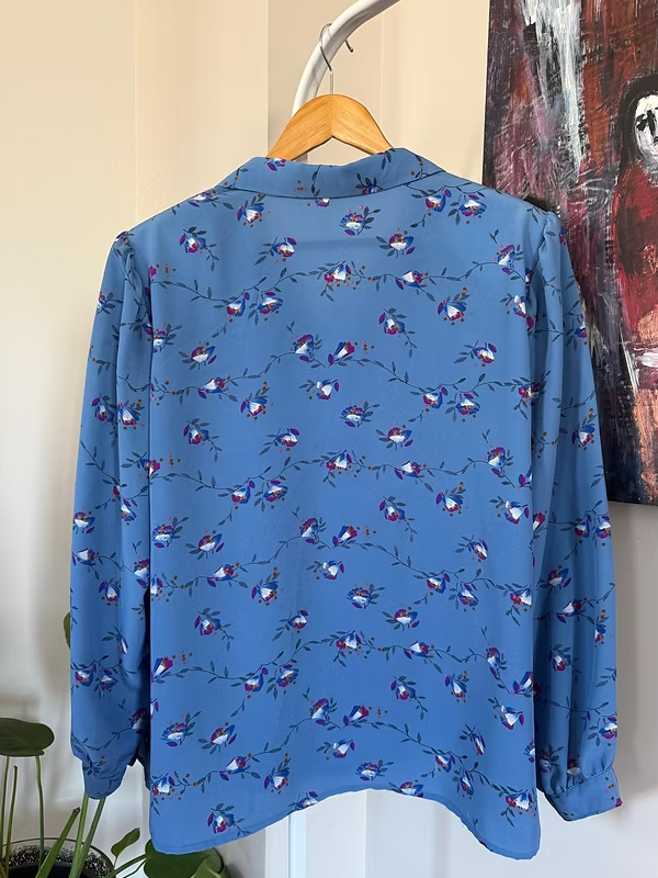 Vintage Çiçekli Gömlek