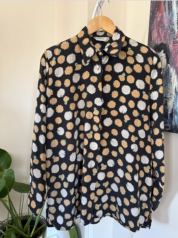 Vintage Desenli Gömlek