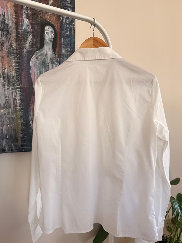 Vintage Fırfırlı ve Nervürlü Gömlek