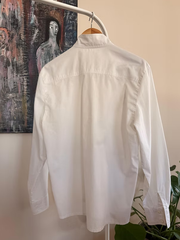 Vintage Göğüs Nakışlı Gömlek