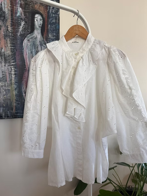 Vintage Yaka ve Kolları Fisto Gömlek