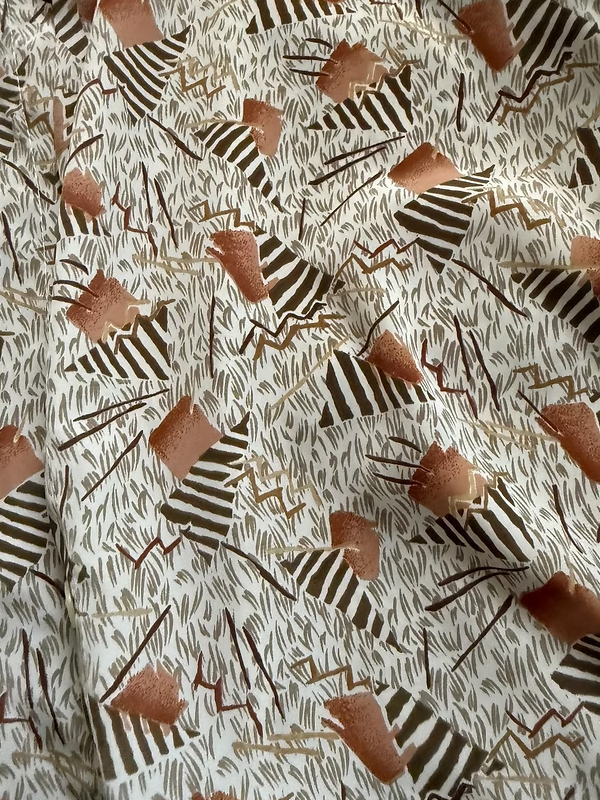 Vintage Saten Dokulu Gömlek