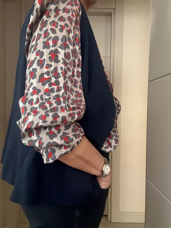 Vintage Leopar Desenli Gömlek