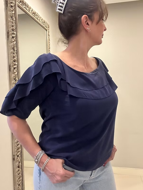 L’AGENCE Vintage İpek Bluz