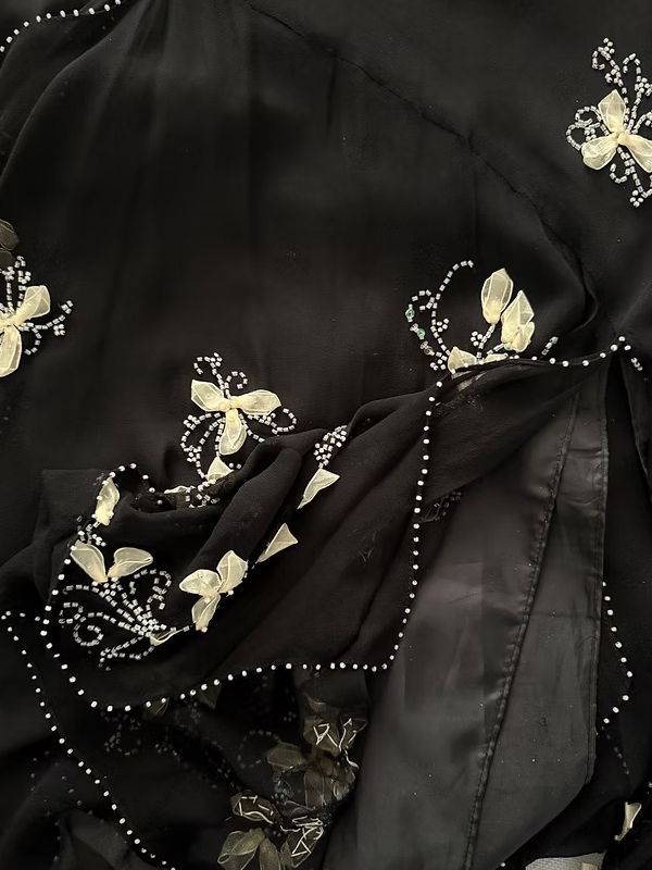 Vintage İpek Şifon Takım