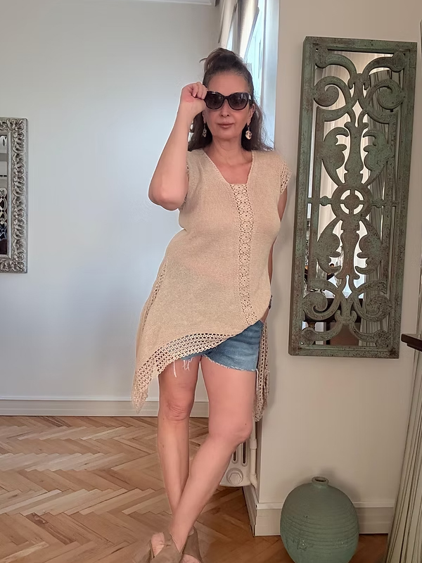 Vintage Hand Made Tığ işi  Tunik/ Elbise