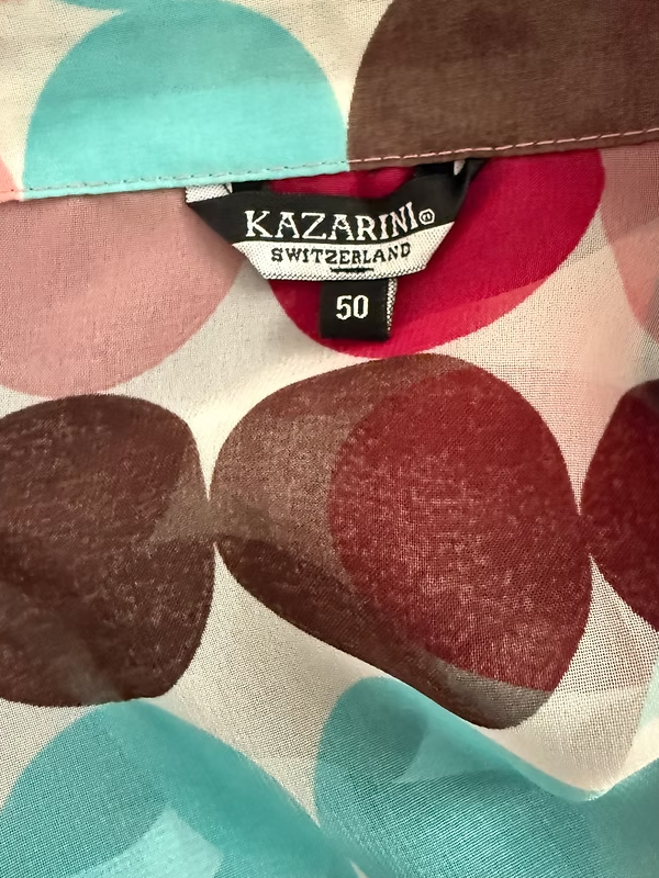 Vintage Puantiye Şifon Gömlek