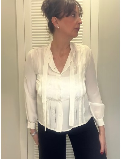 Vintage Marianne Von Osten İpek Gömlek