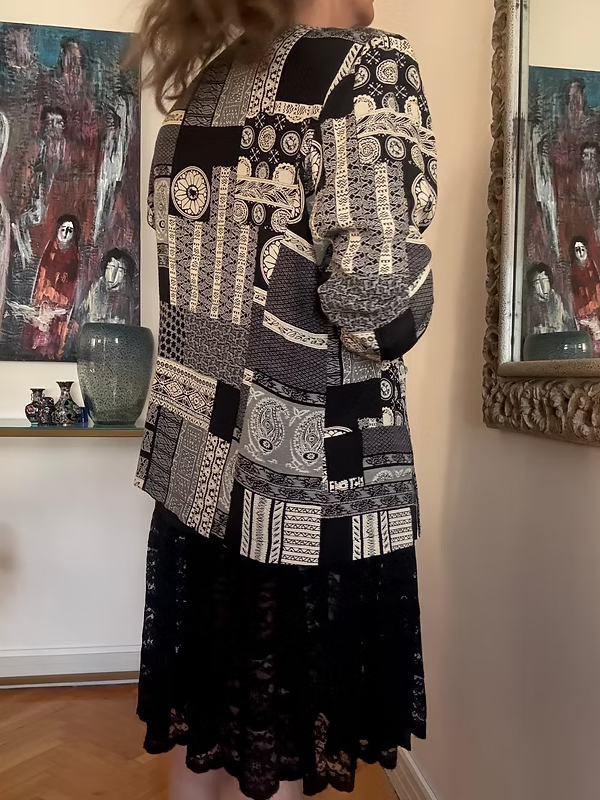 Vintage FICELLE /France Ceket/Gömlek