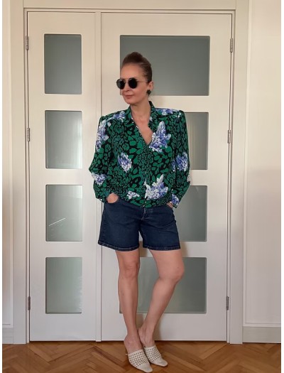 Vintage Çiçekli Gömlek/ Bluz