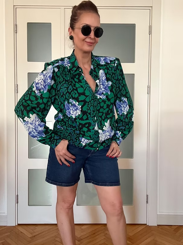 Vintage Çiçekli Gömlek/ Bluz