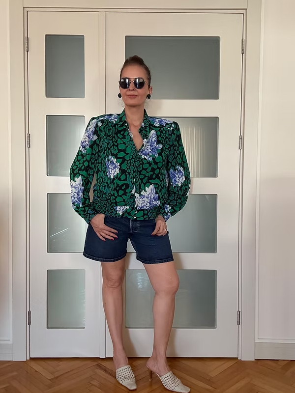 Vintage Çiçekli Gömlek/ Bluz