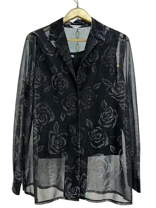 Vintage Tül Gömlek Takım - Made in Italy