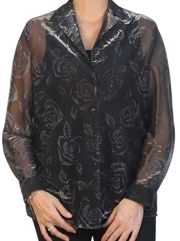 Vintage Tül Gömlek Takım - Made in Italy