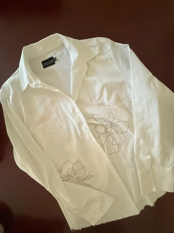 Vintage Nakışlı Gömlek