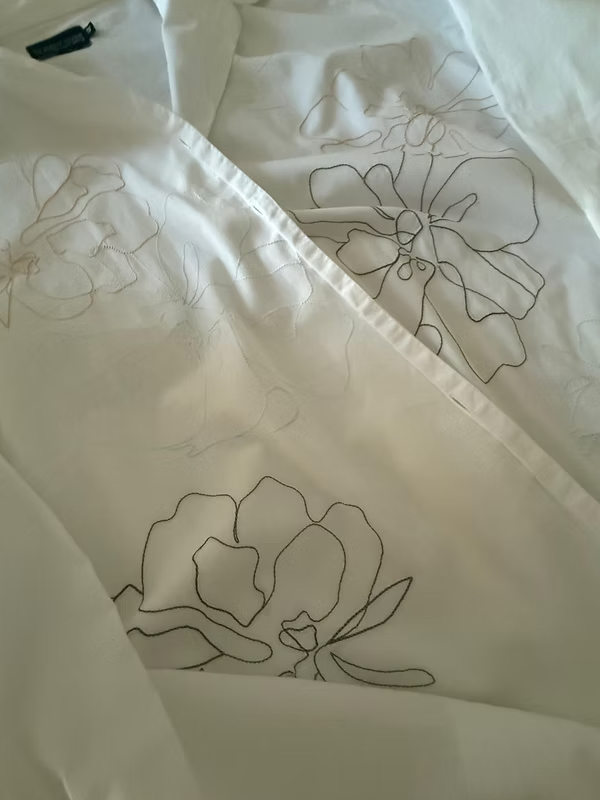 Vintage Nakışlı Gömlek