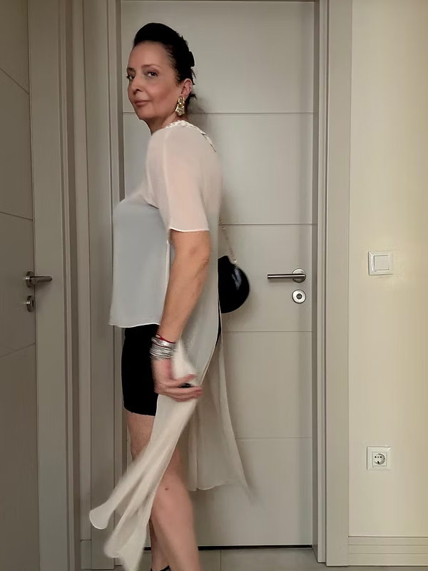 Be Retrokare Tasarım Tül Bluz