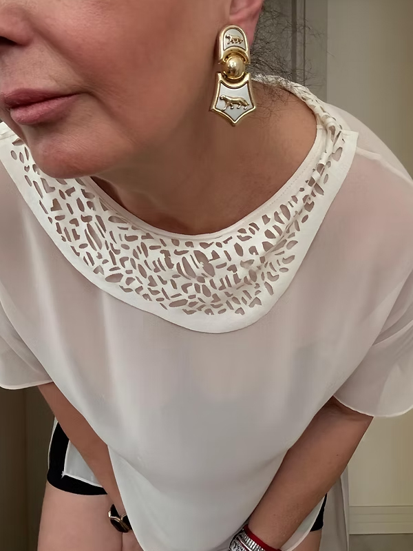 Be Retrokare Tasarım Tül Bluz