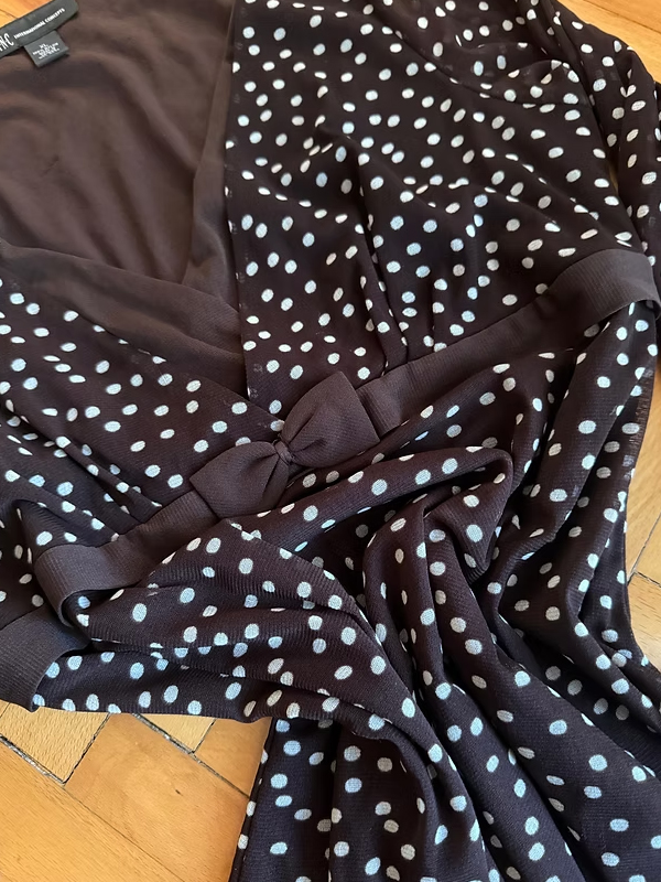 Vintage Puantiye Tül Bluz