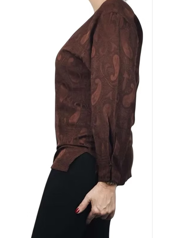 Vintage Puantiye Tül Bluz