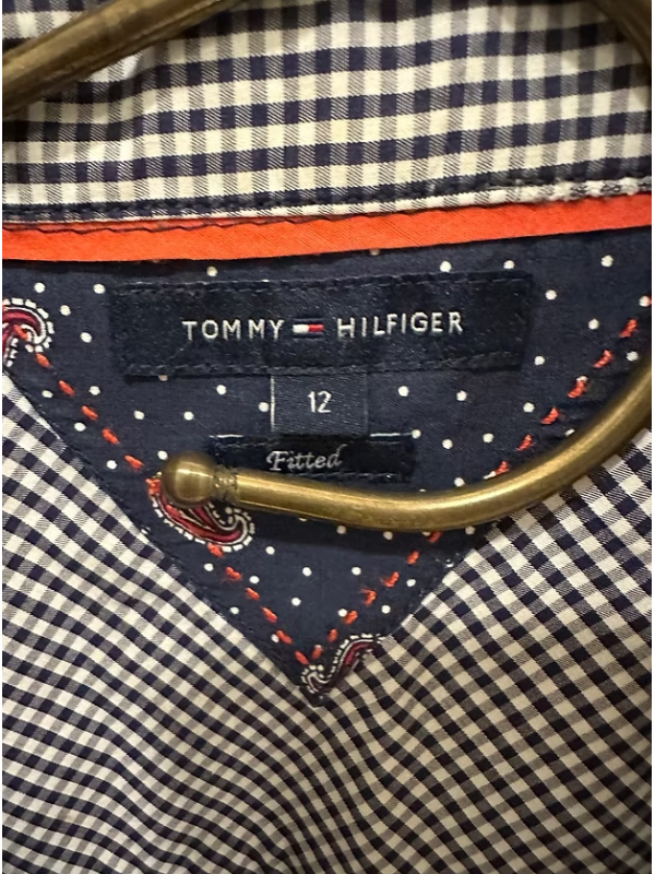 TOMMY HILFIGER Şal Desenli Gömlek
