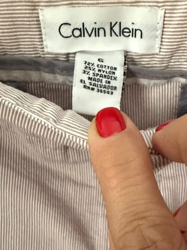 Calvin Klein Twill Çizgili Pantolon