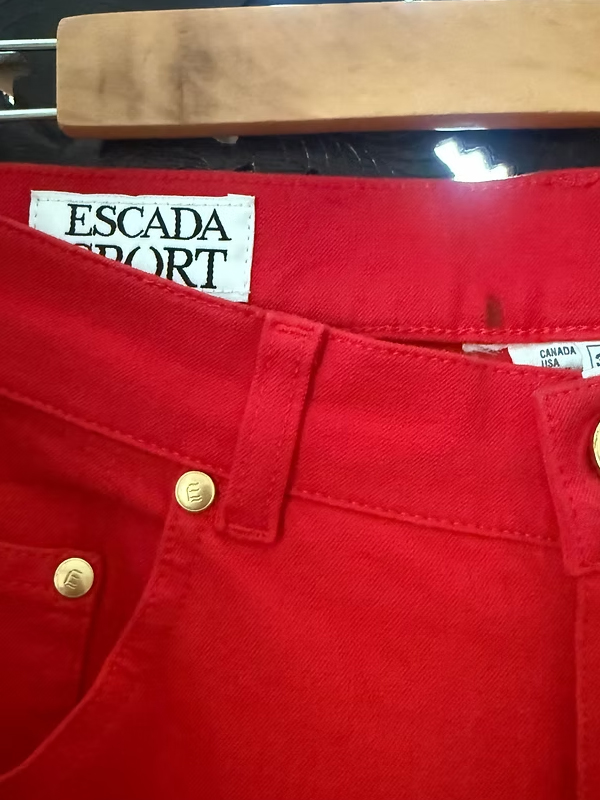 Escada Sport Vintage Gabardin Pantolon