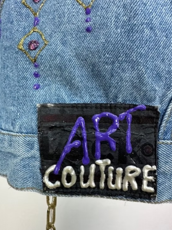 Vintage 80's Hand Made Jean Ceket