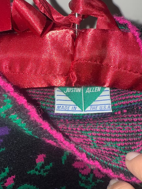 Vintage 80s Justin Allen Kazak