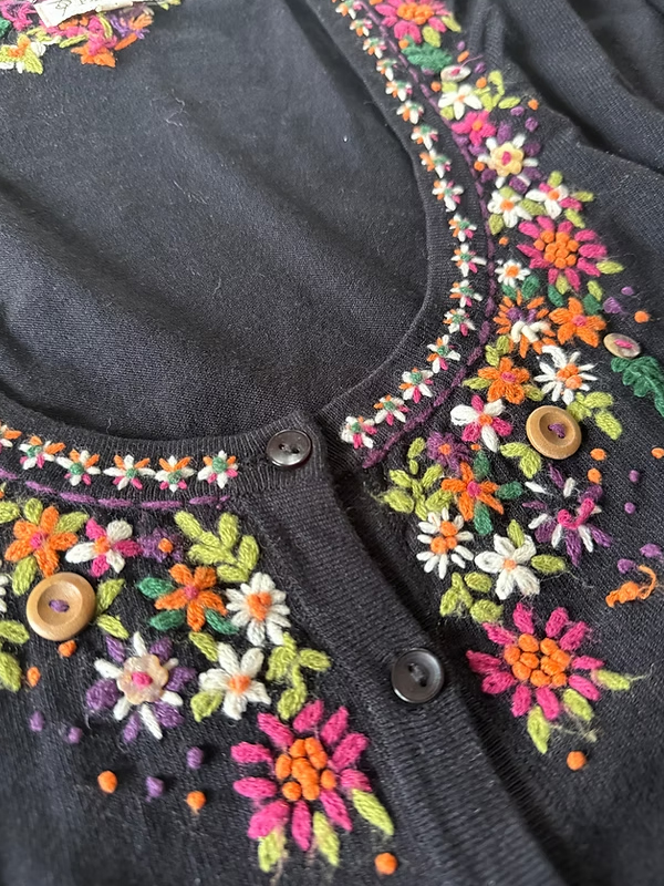 Perlina Nakış ve Boncuklu Hırka