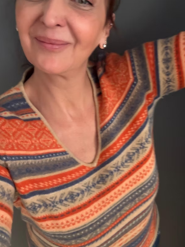 Kaşmir Çok Renkli Kazak