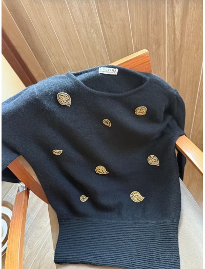 L'Ultima Boncuk işlemeli Kazak