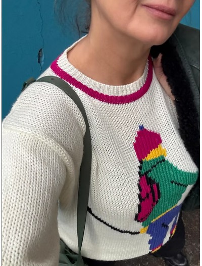 Vintage Kayak Temalı Kazak