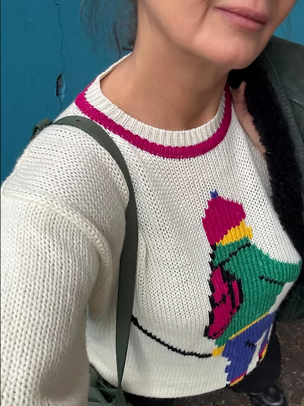 Vintage Kayak Temalı Kazak