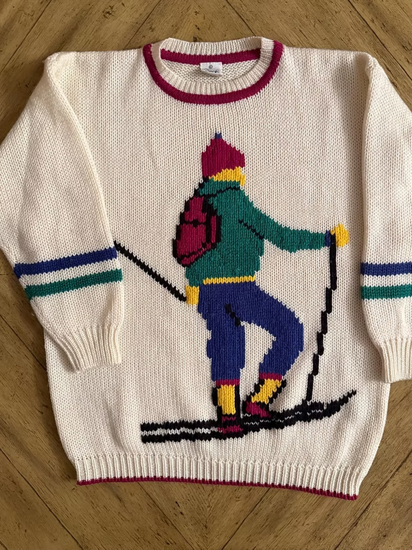 Vintage Kayak Temalı Kazak