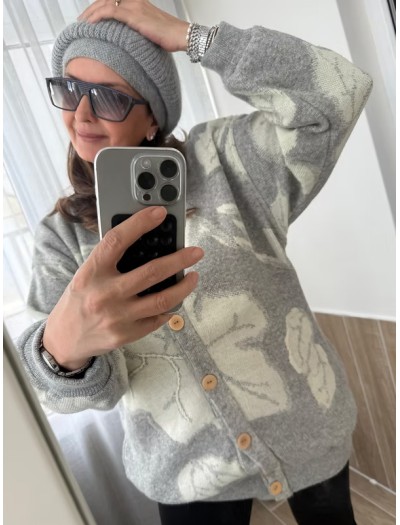 Vintage Sevil nakışlı hırka/mont