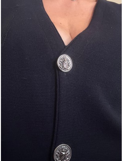 Hey Triko Vintage Çelik Örme Hırka / Ceket