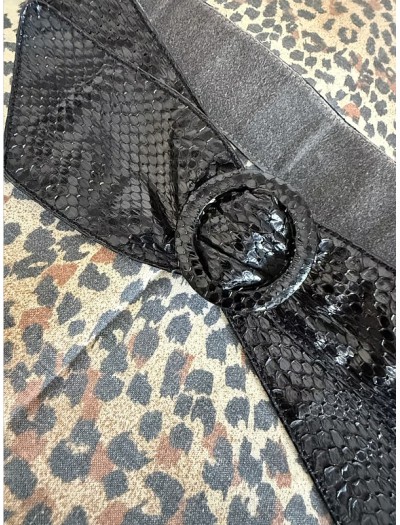 Vintage Yılan Derisi Kemer