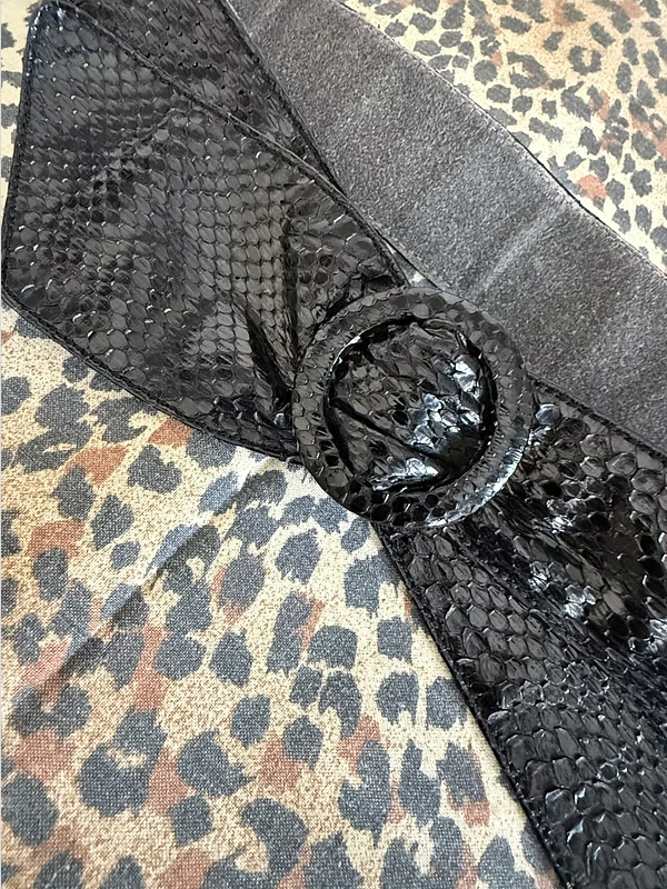 Vintage Yılan Derisi Kemer