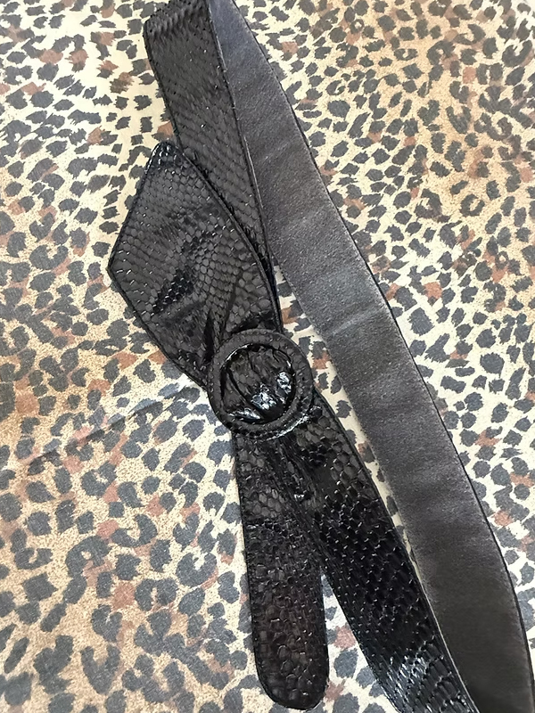 Vintage Yılan Derisi Kemer