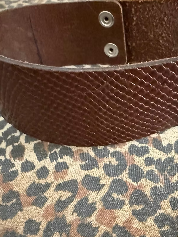 Vintage Metal aksesuarlı Kemer